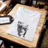 Erkek Ön Baskili T-shirt Plus Model